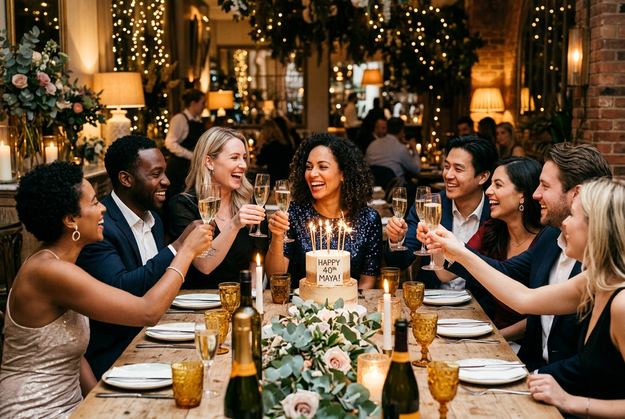 Milestone birthday party celebration